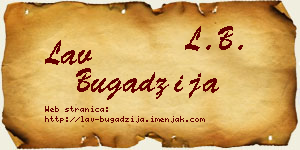 Lav Bugadžija vizit kartica